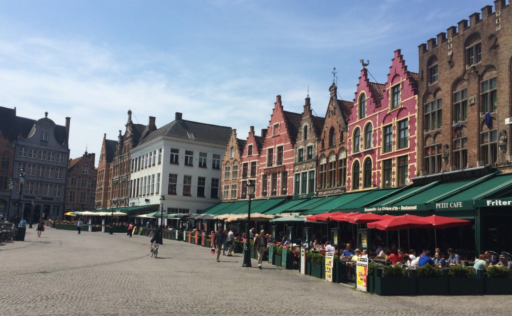 Grote Markt Masallar Şehri Bruges, Brugge, Brügge